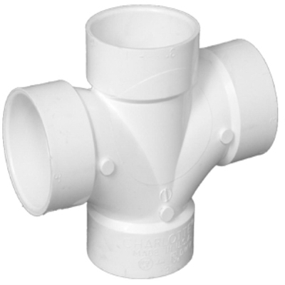 1-1/2" DBL Sanitary Tee