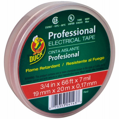 3/4"x66' Red Elec Tape
