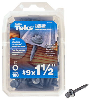 100PK9x1-1/2 Roof Screw