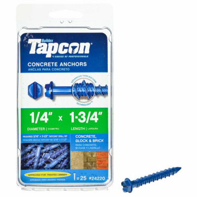 25PK1/4x1-3/4Con Anchor