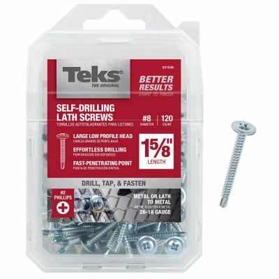 120PK#8x1-5/8"Lat Screw