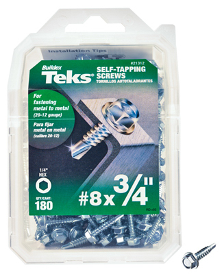 180PK #8x3/4" Hex Screw