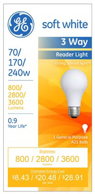 GE70/240W 3WY Read Bulb