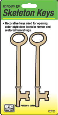 2PK Notch Skeleton Keys
