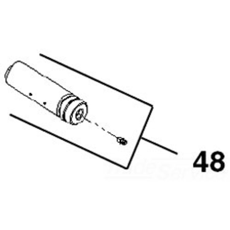 Upper Roll Shaft - 2.6" Wide, 2.5" High, 6.75" Long, Durable Replacement Part