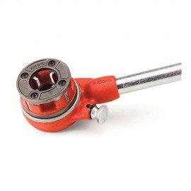 Enclosed Ratchet Threader Set with Alloy Dies - 12-R Die Heads Included, 32" Length
