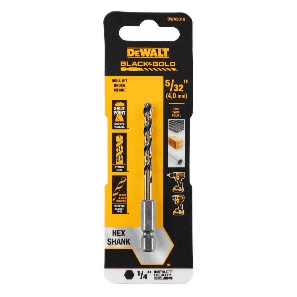 5/32" BLK/GLD IR Bit, 5/Pack