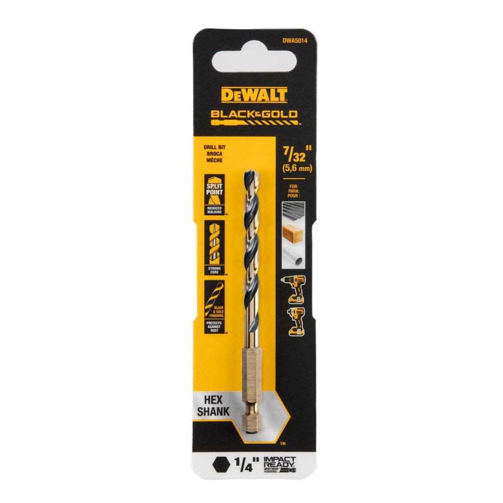 7/32" BLK/GLD IR Bit, 3/Pack