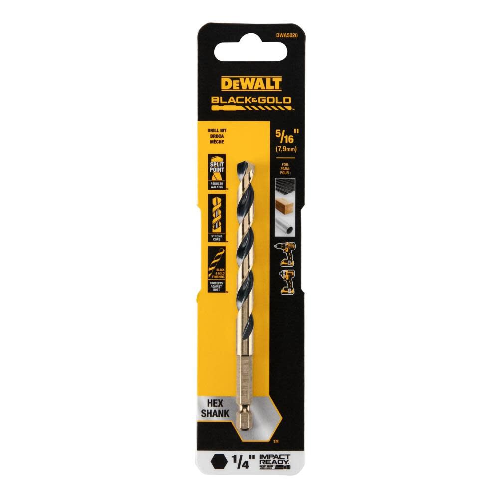 5/16" BLK/GLD IR Bit, 3/Pack