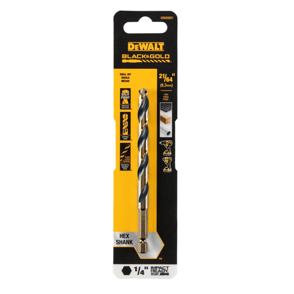 21/64" BLK/GLD IR Bit, 3/Pack