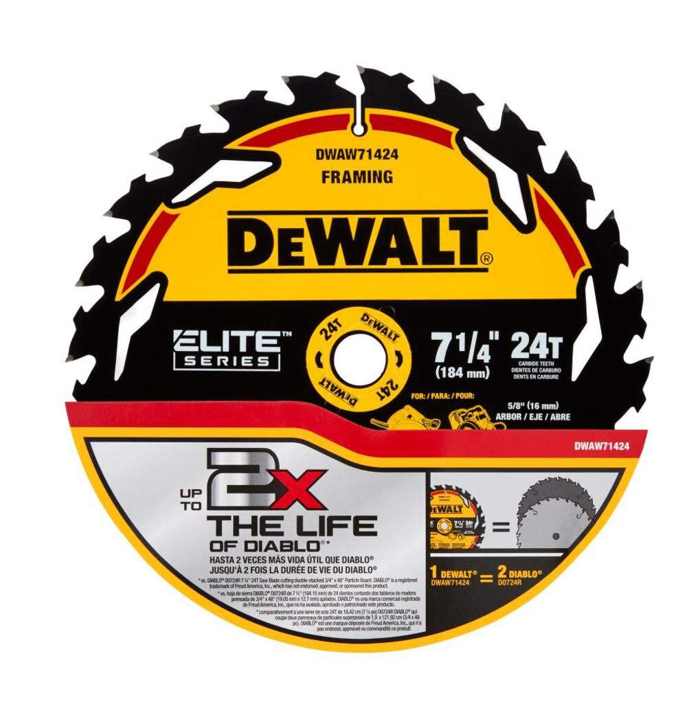 7 1/4" 24T Circ Blade, 10/Pack