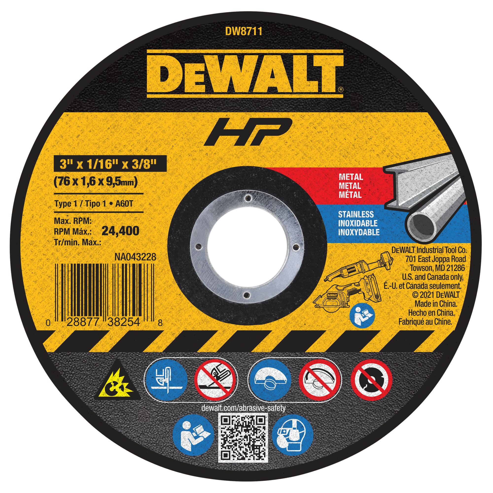 3" Bonded Wheel, 3/Pack