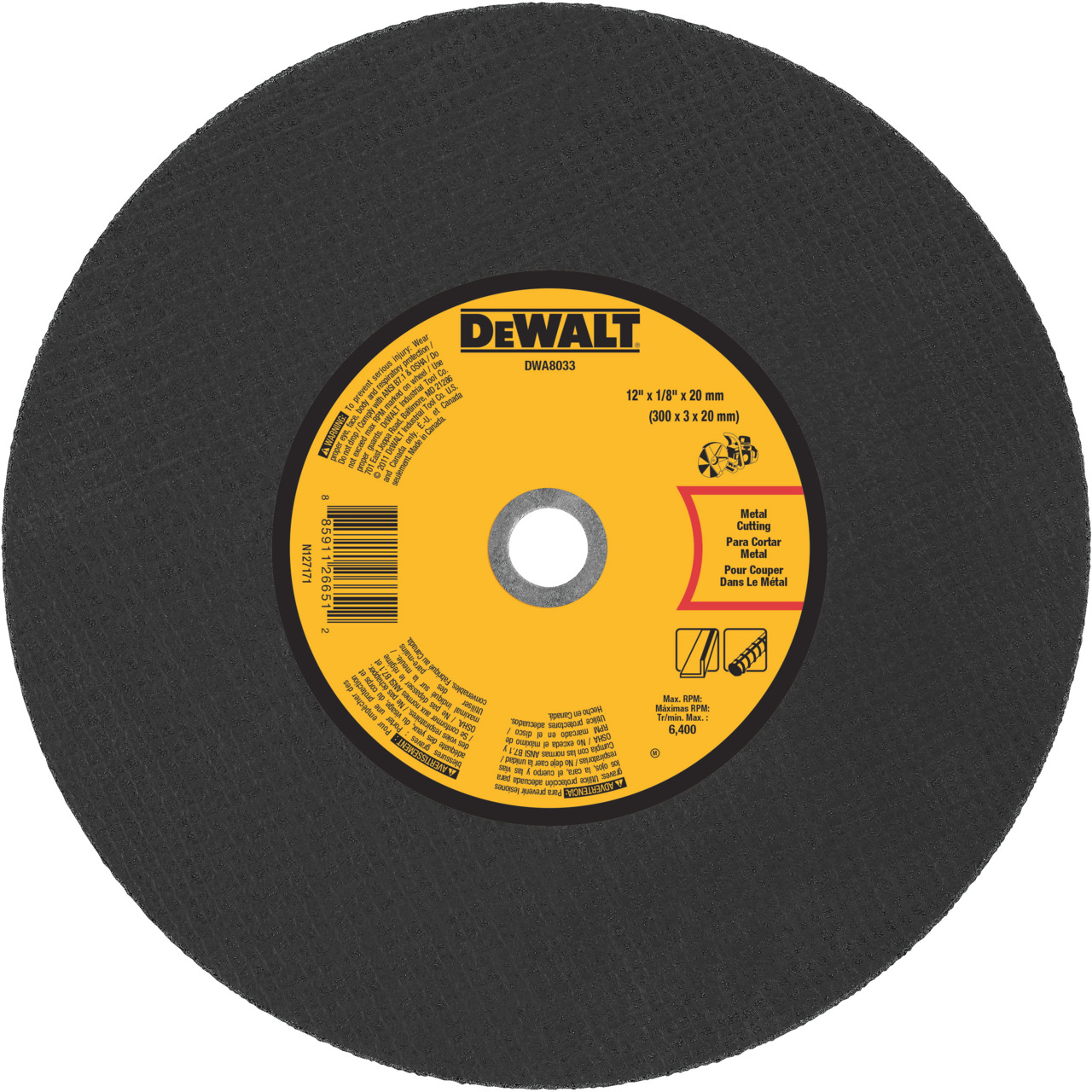 14x1/8x1 Cut Wheel, 10/Pack