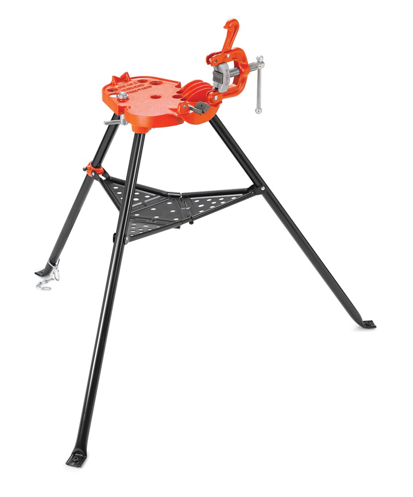 690 Power Drive Tri-Stand Chain Vise, 1/8" - 2-1/2", Lightweight & Heavy-Duty Stability