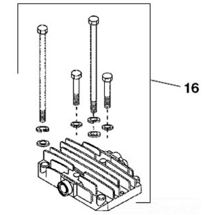 11.25" Cylinder Head with Bolts - Durable and Reliable Plumbing Tool
