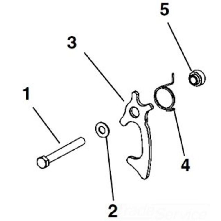 3/8" Hex Head Bolt, Steel, 3.5" Length, Compatible with Chain Vise Series 16703