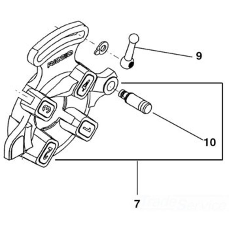 842 W/Post Diehead - Precision Threading Tool for Durable Pipe Connections
