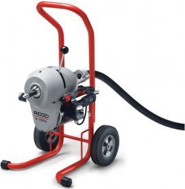 K-1500 A-Frame Drain Cleaner, 3/4HP, 710RPM, 105' Cable, Tool Set & Mitt Included