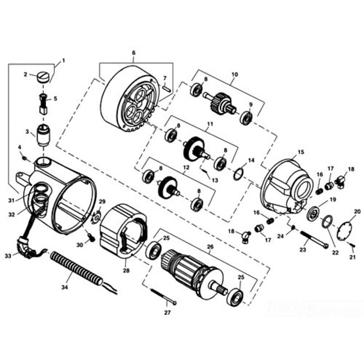 115V Electric Motor, 54 RPM, Model 1101A - Reliable Power for Your Projects