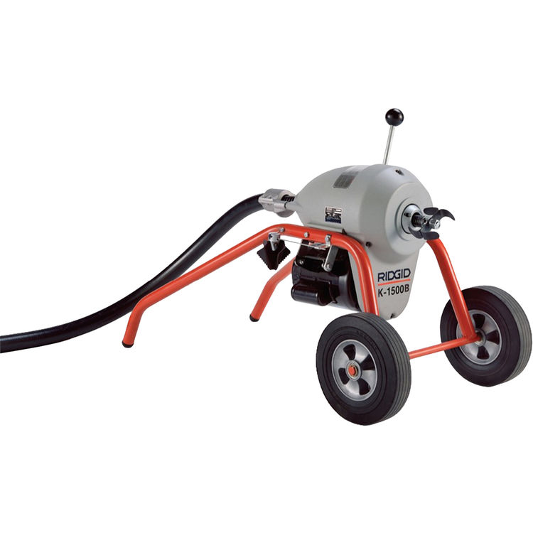 Drain Cleaning Machine with A-1 Mitt, A-12 Pin Key, Rear Guide Hose & 7 Sections (32mm)