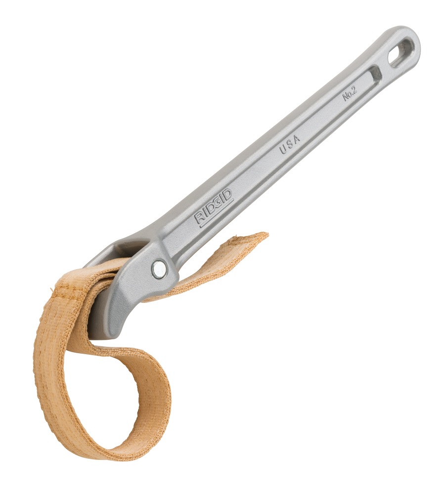 5 Strap Wrench - 18" Length, 1.75" Strap Width, 7" O.D. Tube Capacity, Nylon Grip