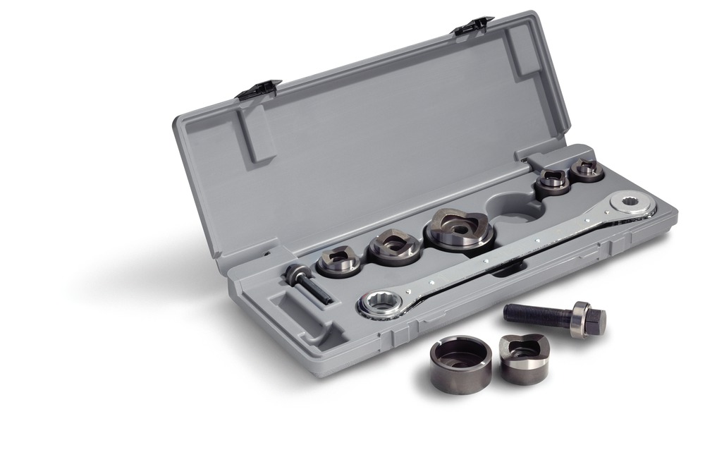 R737BB Ball Bearing Knockout Kit (1.5"-2") with Durable Storage Case - Compact & Efficient
