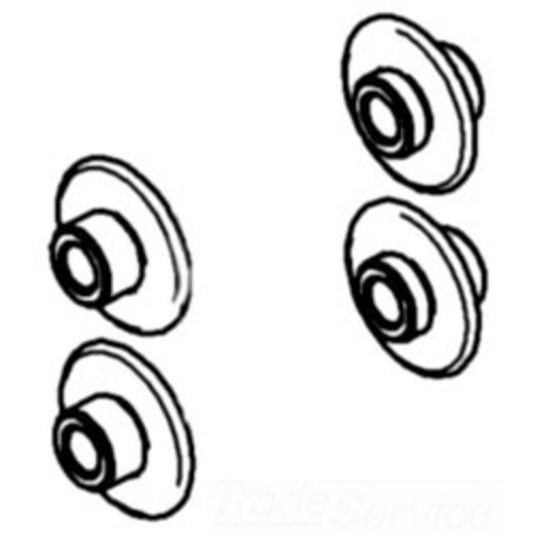 Roller Top Pipe Set of 4 - Durable and Reliable Pipe Support Solution