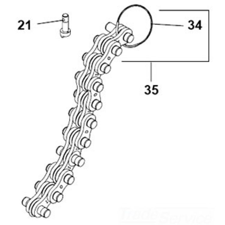 Chain and Ring Set for Secure Pipe and Valve Connections