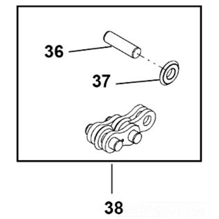 Chain and Pin Set for Pipe Wrenches - Durable and Reliable Tool Accessory