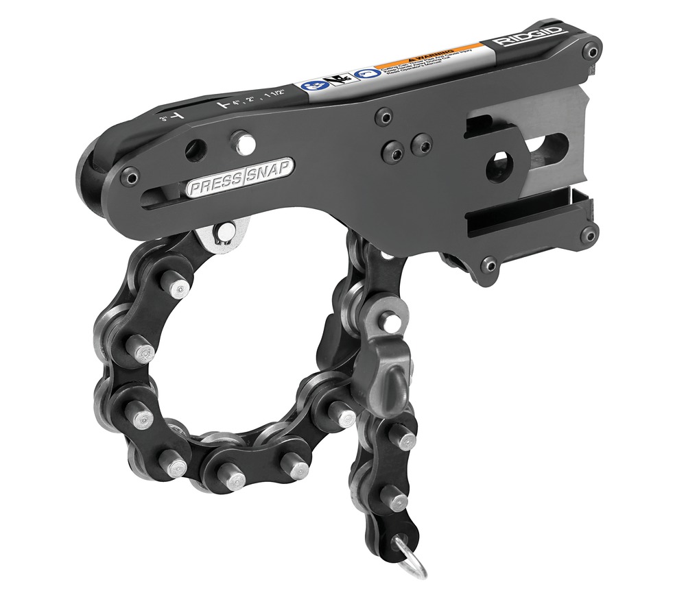 Pipe Cutter Attachment for 1.5" to 4" Pipes - Press Tool with Case & Manual