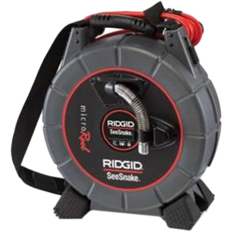 Microreel L100 230V Stainless Steel - 21" Length, Compact and Durable Drain Cleaning Reel