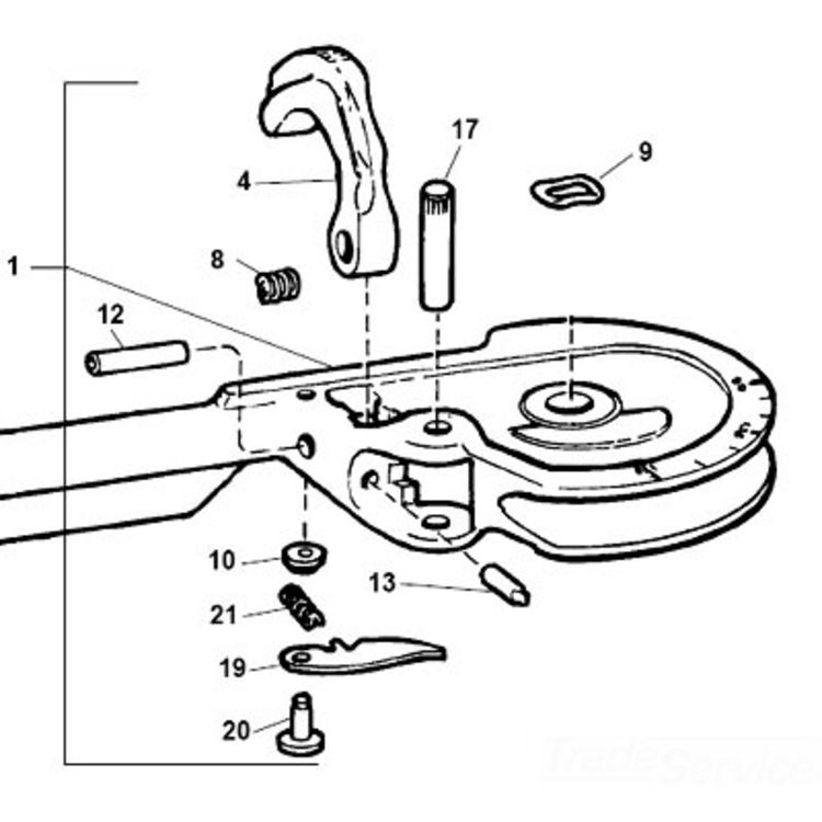 Handle Assembly Form 378 - Durable, High-Quality Replacement Part for Tools