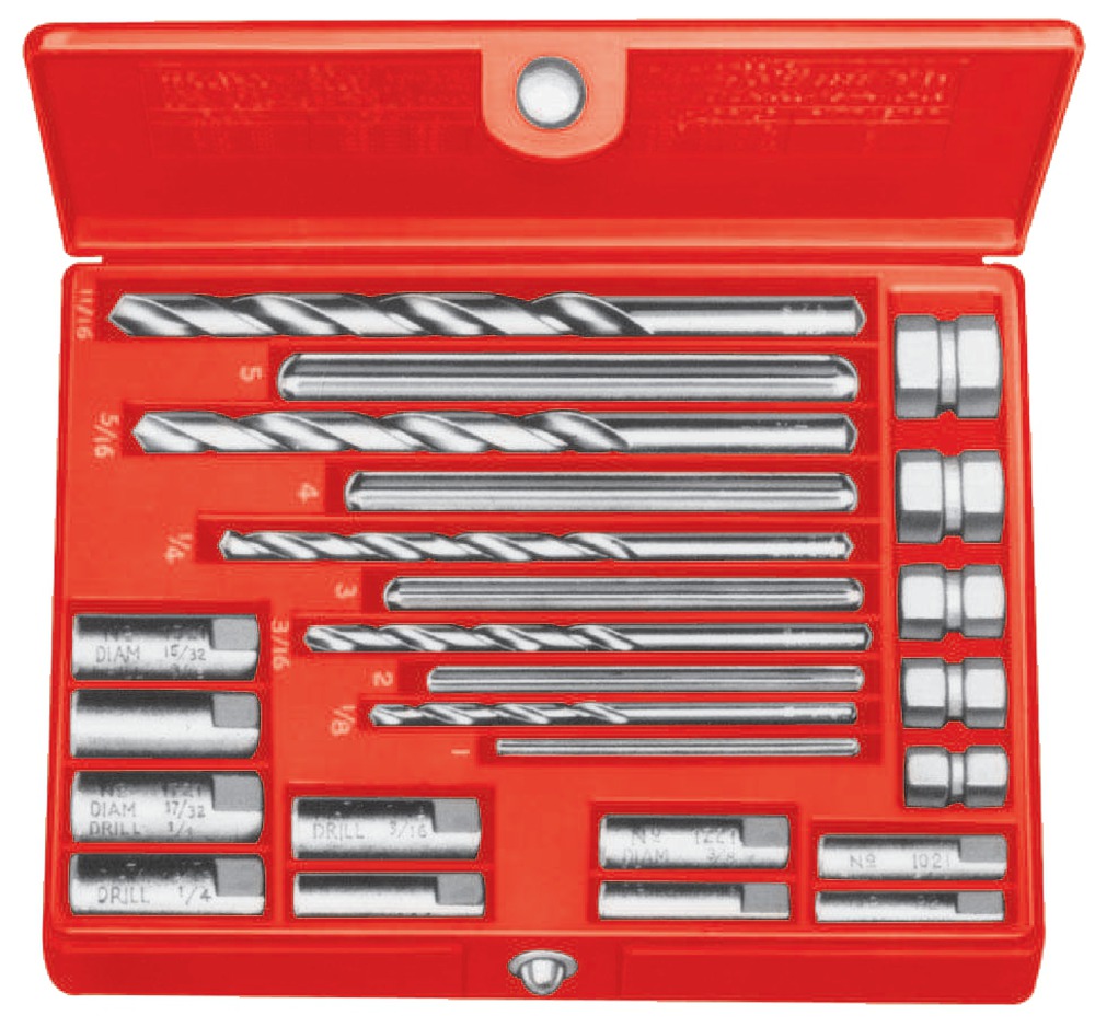 Screw Extractor Set No. 10 - Effortlessly Remove Stubborn Studs, Bolts, and Screws