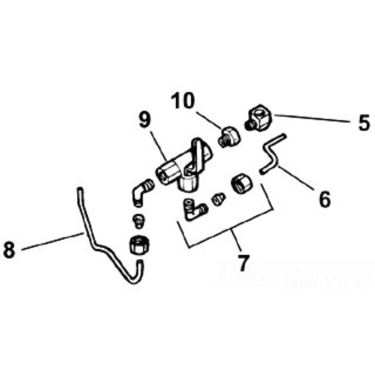 7.4" Oil Supply Line - Durable, High-Performance Fluid Transfer Solution