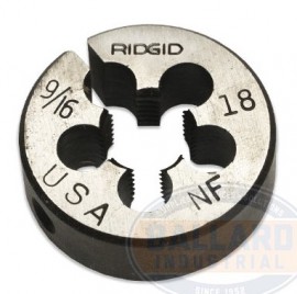 9/16"-18 UNF Button Die for Precision Threading - Durable Steel Construction