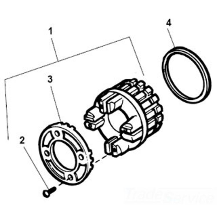 Pack of 4 Heavy-Duty Screws for Strong Fastening and Secure Assembly