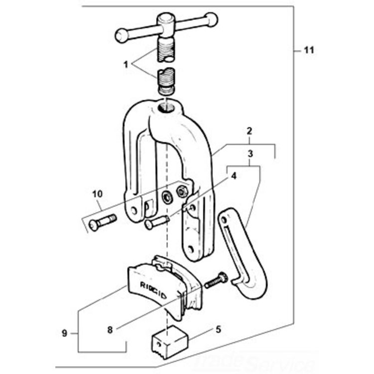 Yoke Assembly 21 - Durable, High-Performance Tool for Efficient Pipe Work