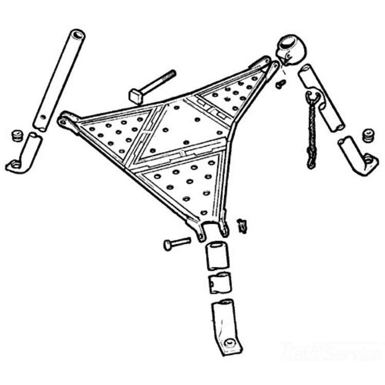 Heavy-Duty Tray with Legs - Versatile Storage Solution for Tools and Equipment