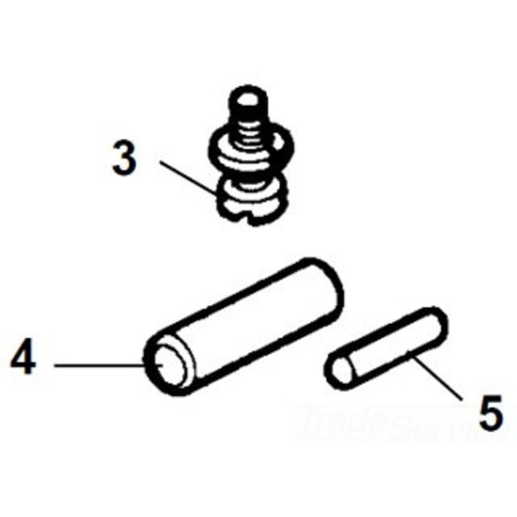 6" Chain Screw Pin for Bench Chain Vise - Compatible with Model 36273