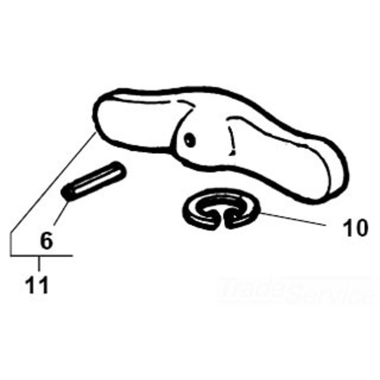 454 Handle with Pin - Durable, Ergonomic Design for Enhanced Grip and Control