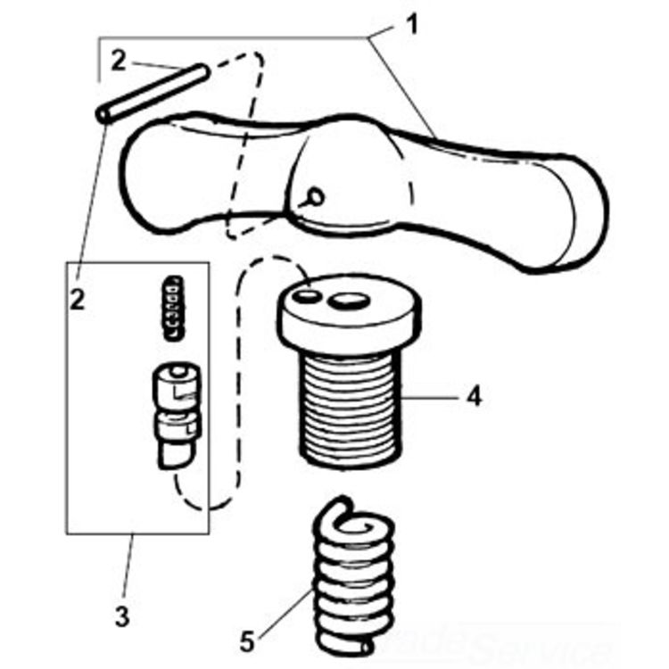 376 Handle with Pin - Durable, Ergonomic Design for Enhanced Grip and Control