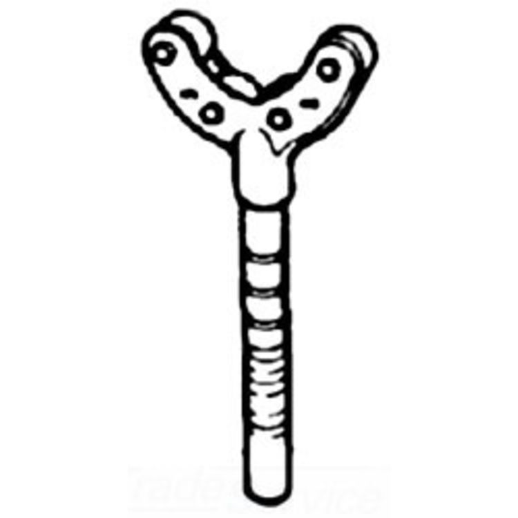 46" Roll Post Bracket - Durable, Adjustable Support for Efficient Installation