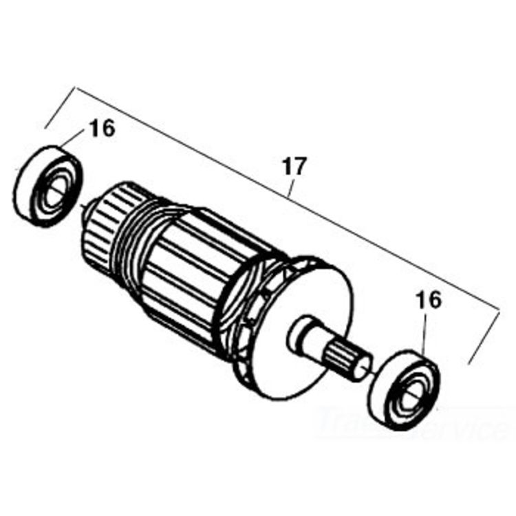 Enhanced 230V Armature for Superior Power Tool Performance and Longevity