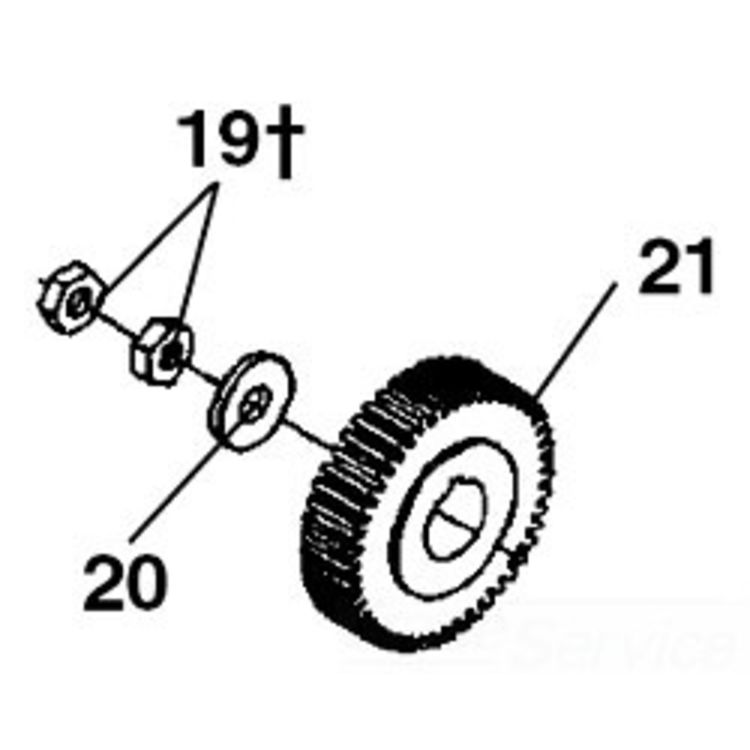 43T Gear for 54-72-102 Models - Durable, High-Performance Replacement Part
