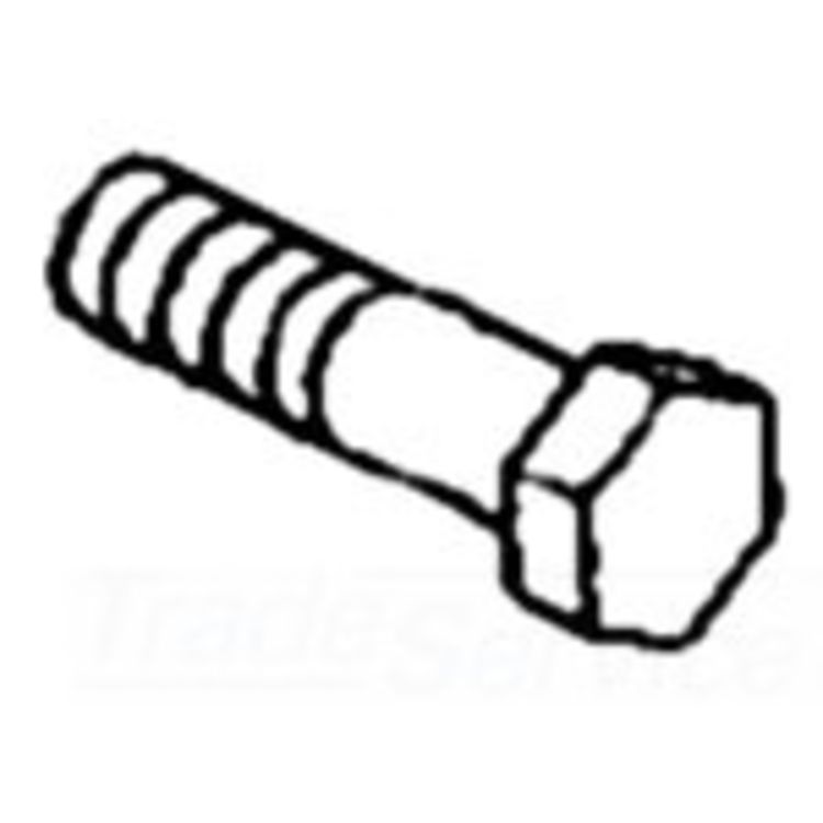 1/2"-13 x 2" Hex Head Screw - Durable Steel Fastener for Secure Connections