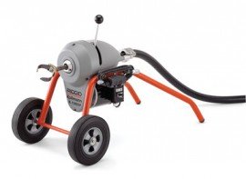 K-1500SP Drain Cleaning Machine - 175 ft Cable, 1 hp, Wheeled, High-Speed, Easy Control