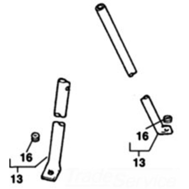 Front Leg 1206 - Durable, Adjustable, 35.8" Length, 3.1" Height, 2.1" Width