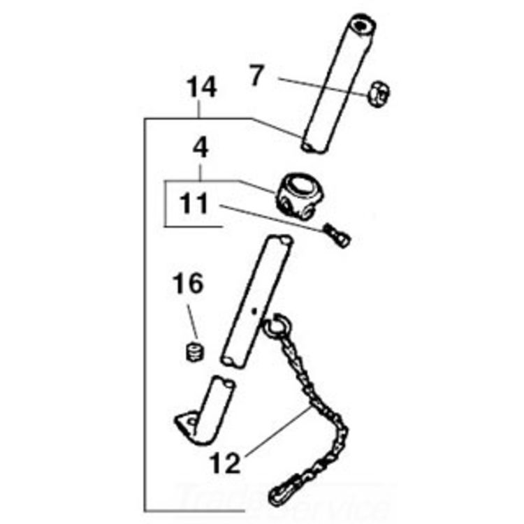 Rear Leg Assembly 1206 - Durable, Reliable Support for Your Equipment