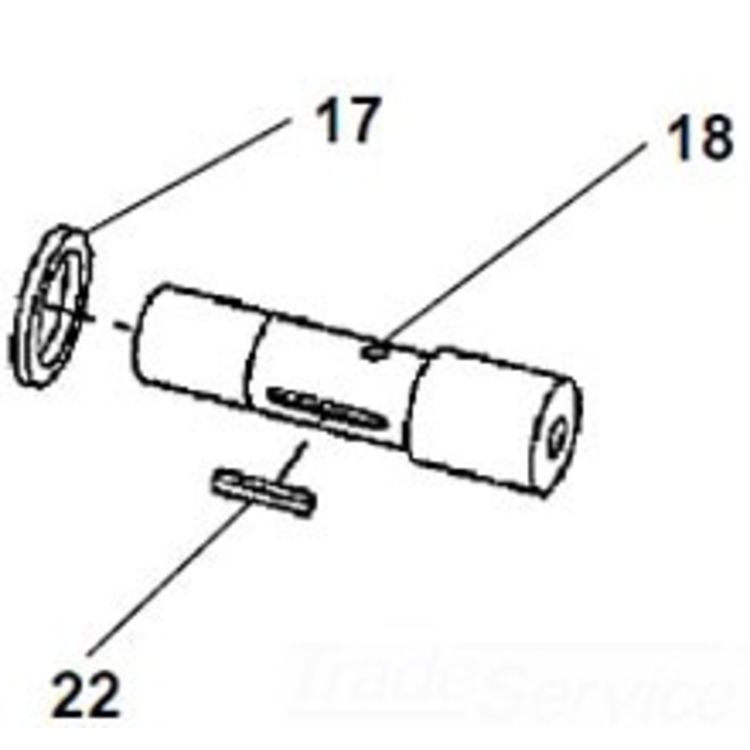 Upper Roll Shaft - Durable Replacement Part for Efficient Performance