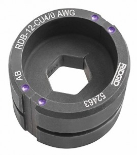 12T Round Aluminum Die for 1/0 Wire - Precision Cutting Tool by Ridgid